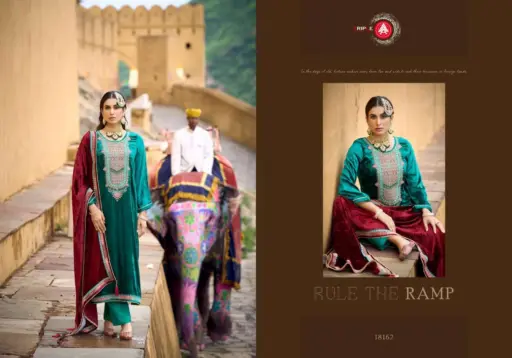 Fourdots Iconblast Viscos Makhmali Velvet Wholesale Winter Suit Collection