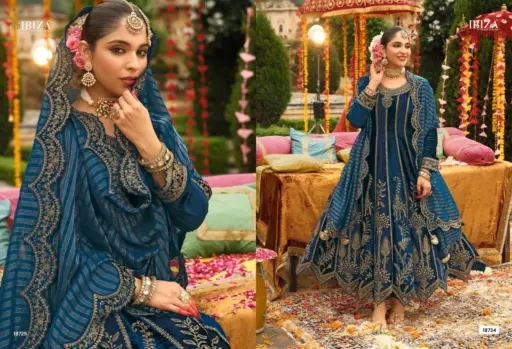 Ibiza Anarkali Vol 2 Viscose Velvet Embroidery Work Wholesale Winter Wear Suit Collection