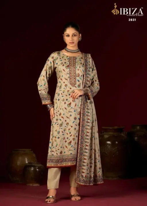 Ibiza Womade Viscose Pashmina Digital Print Wholesale Winter Salwar Kameez Collection