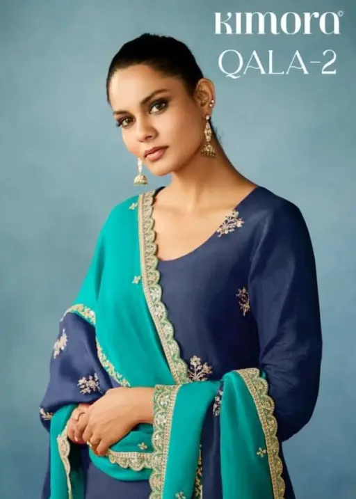 Kimora Qala Vol 2 Russian Silk Wholesale Designer Salwar Suit Collection