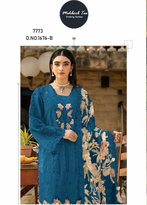 Mehboob Tex Design No-1676 BC Pure Cotton Wholesale Pakistani Suit Collection