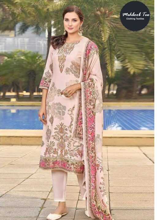 Mehboob Tex Design No-1745-1746 Viscose Muslin Wholesale Pakistani Suit Collection