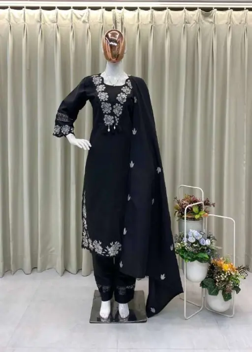 Rama Export BE-385-B Reyon Slub Cotton Wholesale Readymade Suit Collection