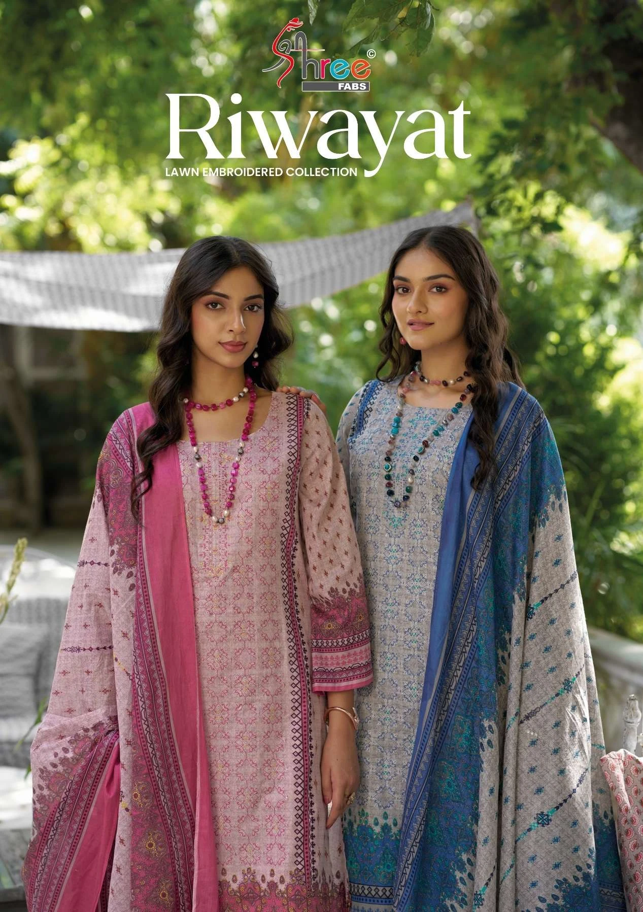 Shree Fab Riwayat Lawn Embroidered Collection