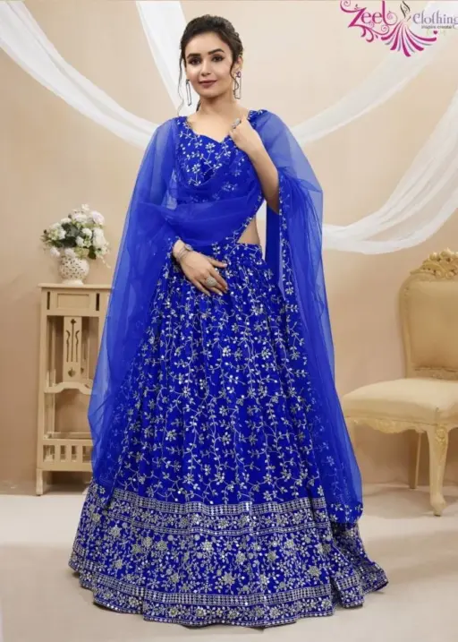 Zeel Ruhana Vol 1 Georgette Zari Embroidery Work Lehenga Choli Collection