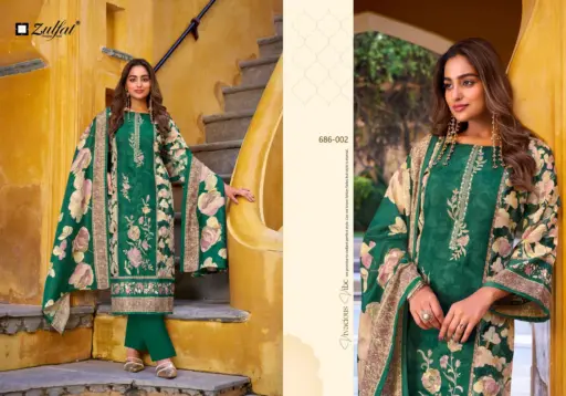 Zulfat Designer Suits Kalamkaari