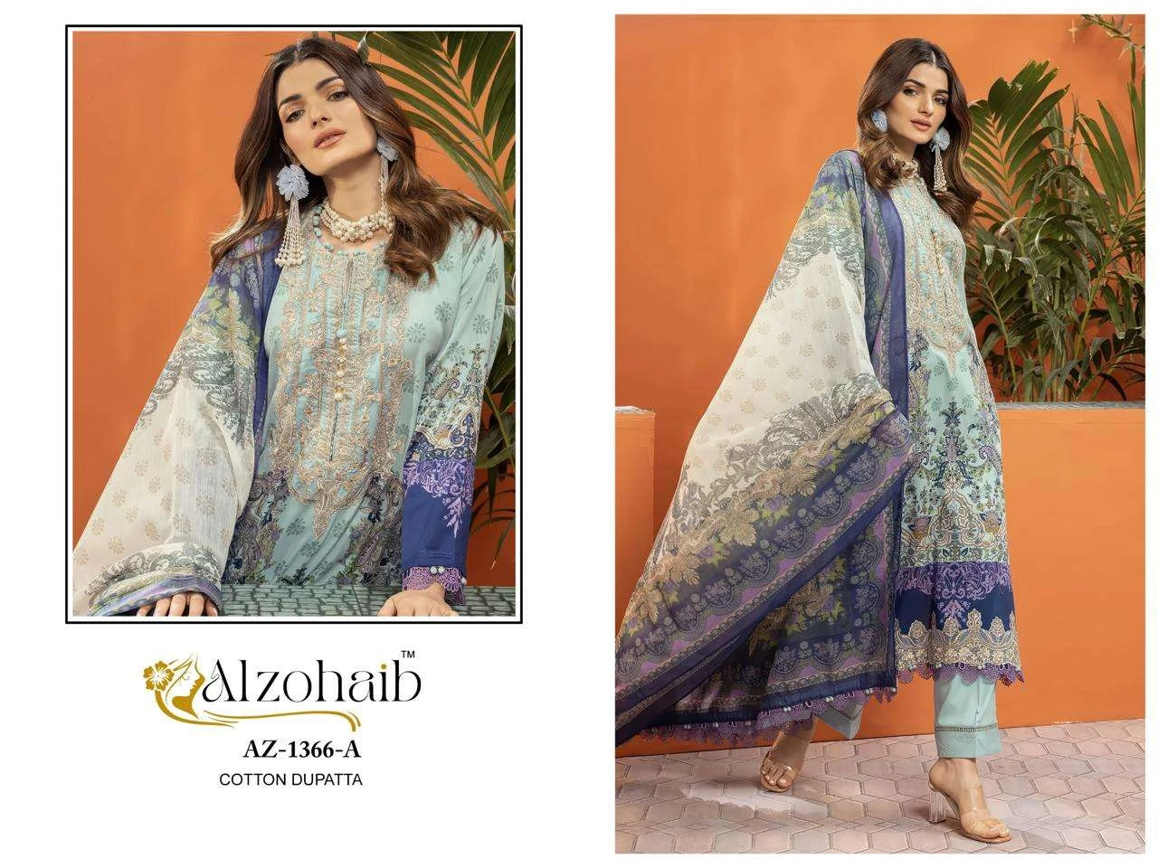 Al Zohaib Design No - 1366 Ab - 1367 Ab