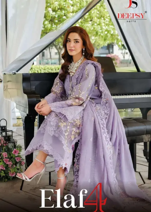 Deepsy Suits Elaf Luxury Lawn 25 Vol 4