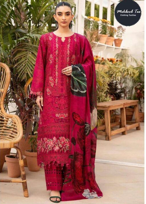 Mehboob Tex Design No-1716 Abc Pure Cotton Wholesale Pakistani Suit Collection