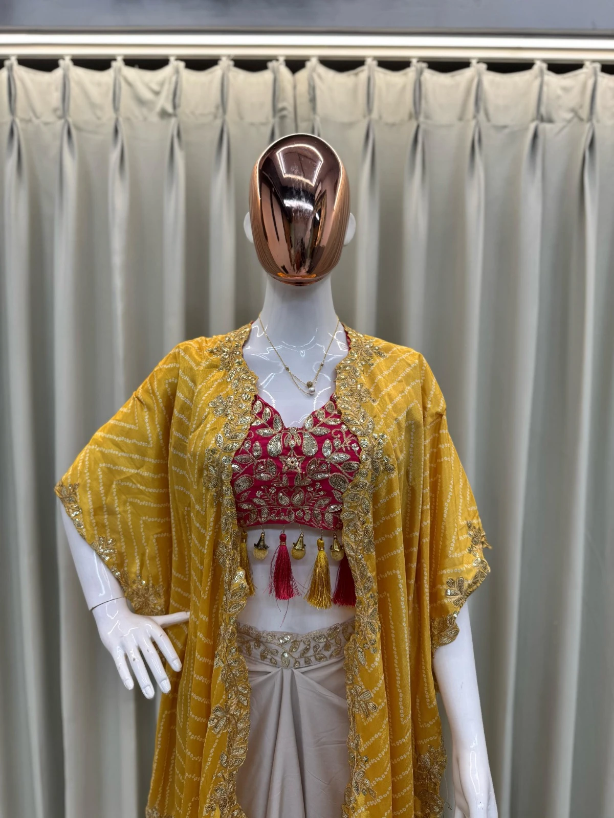 Rama Export Be-308-C Mono Silk Wholesale Designer Indo Western Suit Collection