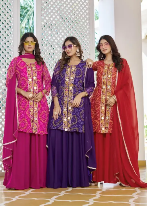 Rama Export Ram-148 Heavy Georgette Wholesale Designer Readymade Suit Collection