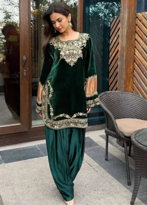 Rama Export Rtc 5948 Heavy Velvet Wholesale Winter Readymade Suit Collection