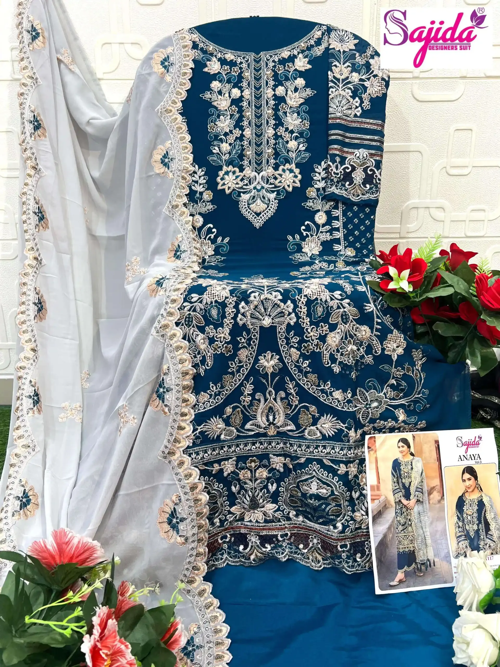 Sajida Designer Design No - 1116 - 1117 - 1118