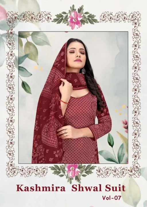 Sat Kashmira Shwal Suit Vol 7