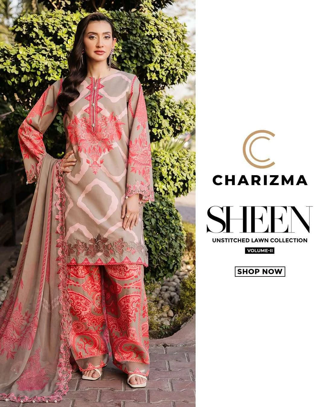 Charizma Sheen Unstitched Lawn Collection Vol 2