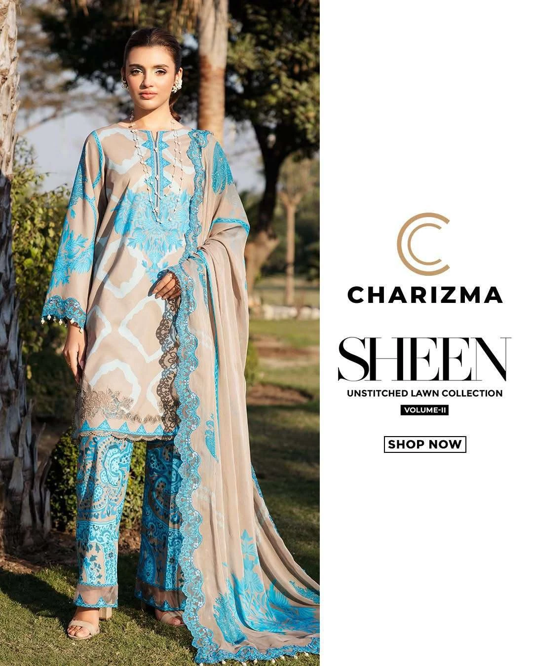 Charizma Sheen Unstitched Lawn Collection Vol 2