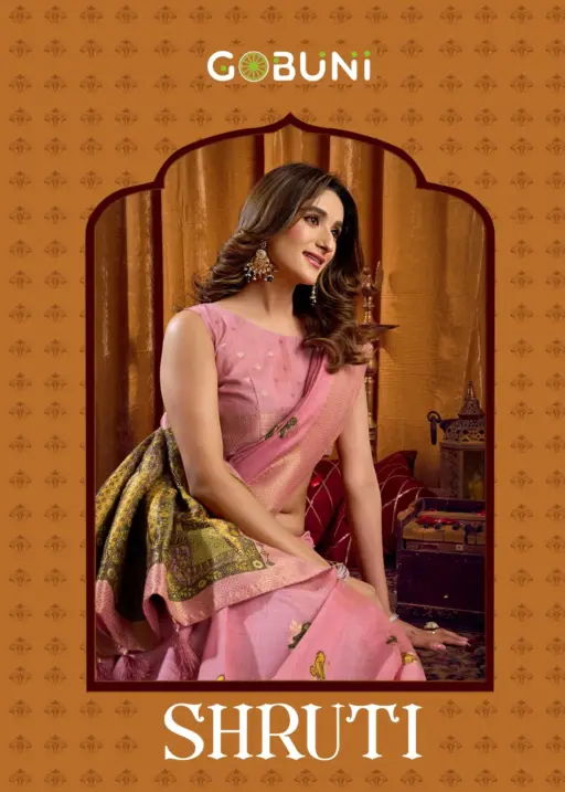 Gobuni Shruti Modal Katha Work Saree Collection