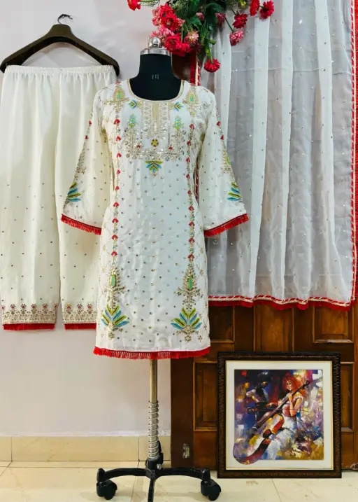 Rama Export Code 1343 Chinon Silk Wholesale Readymade Pakistani Suit Collection