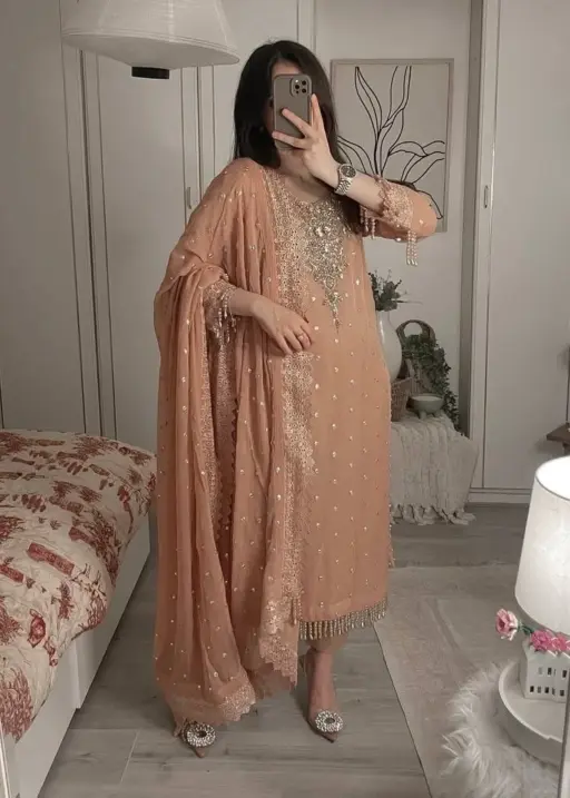 Rama Export Code - 1356-A Beautiful Georgette Wholesale Readymade Pakistani Suit Collection