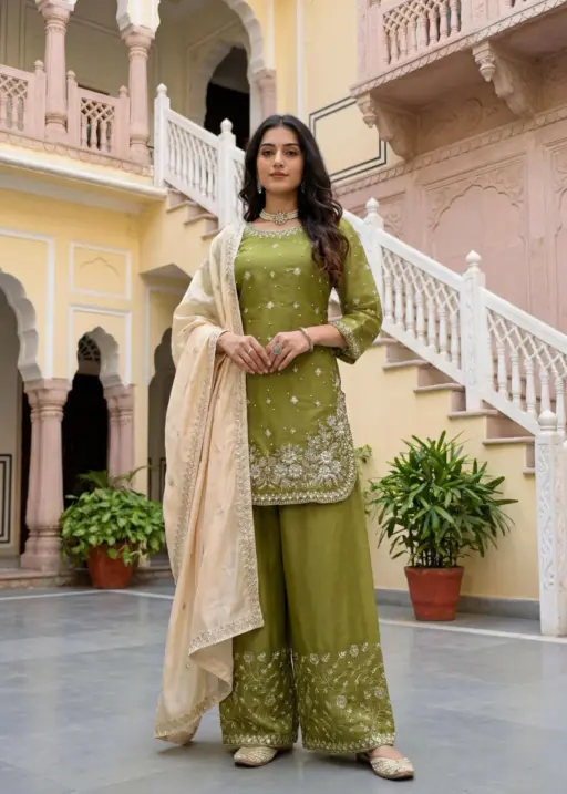 Rama Export Code -1549-A Heavy GMY SILK Wholesale Readymade Pakistani Suit Collection
