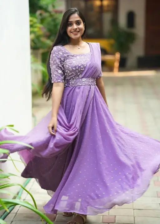 Rama Export Code 207-A Georgette Wholesale Gown with Dupatta & Belt Collection