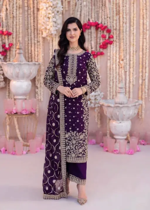 Rama Export Code-5238-A Heavy Faux Georgette Wholesale Readymade Pakistani Suit Collection