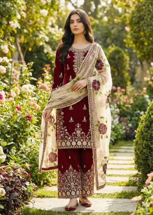 Rama Export Code-5318 Pure GMY SILK Wholesale Readymade Pakistani Suit Collection