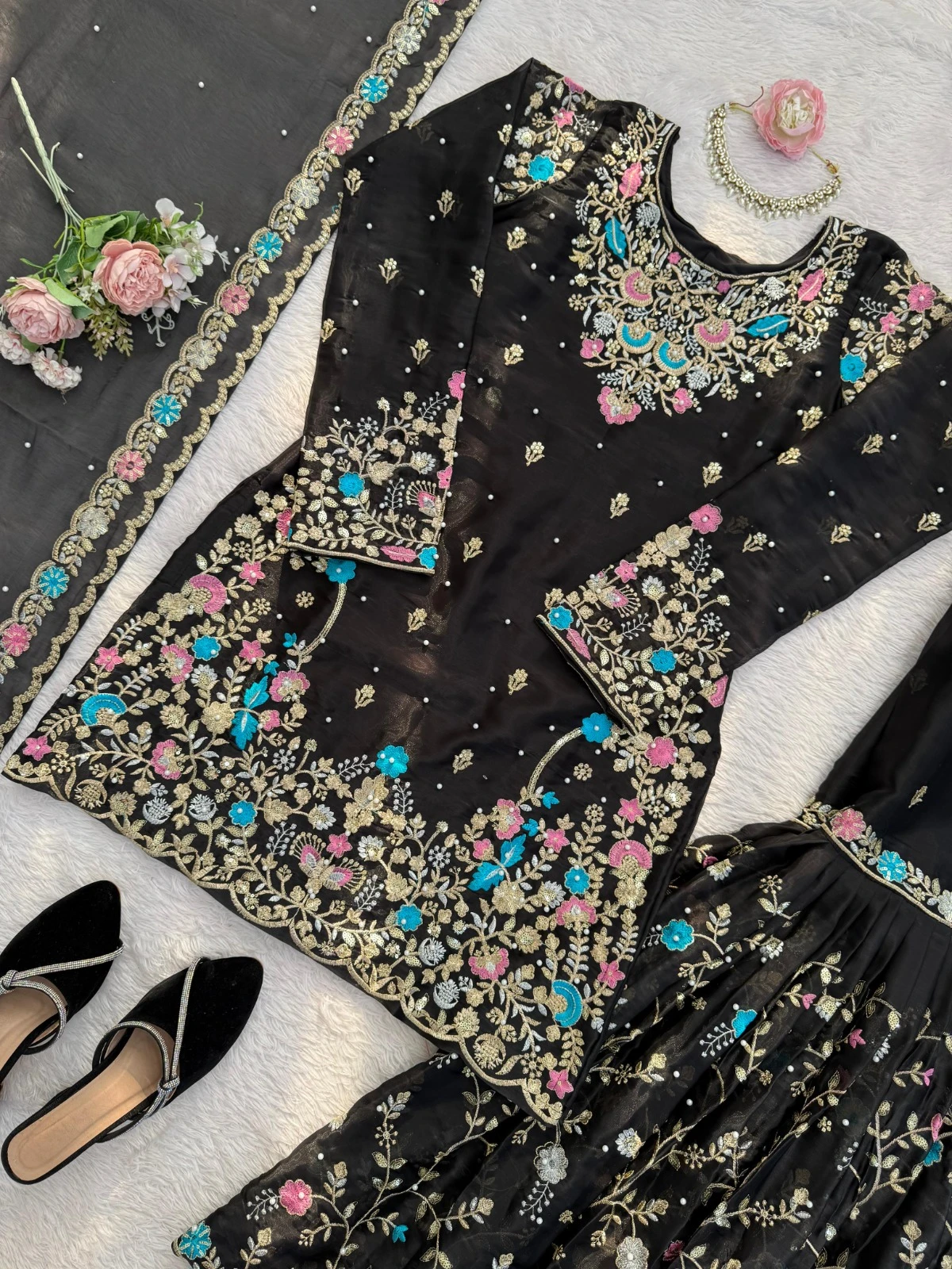 Rama Export Code-5956-A Pure JMC SILK Wholesale Readymade Pakistani Suit Collection