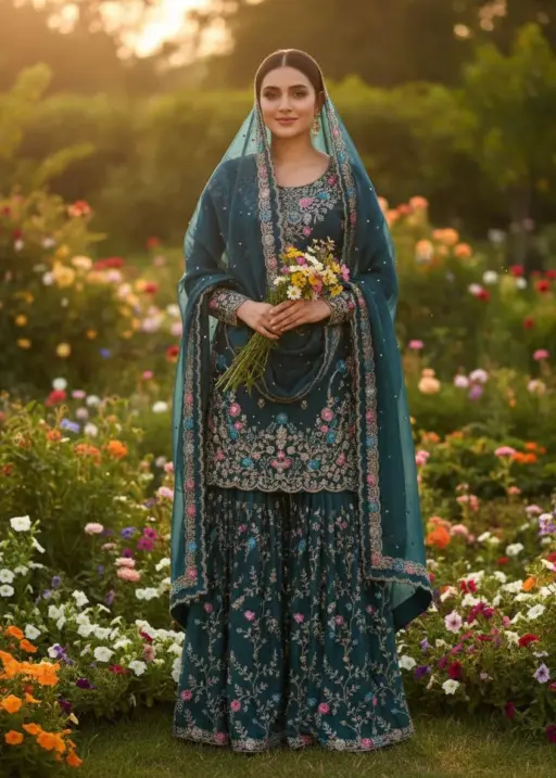 Rama Export Code-5956-B Pure JMC SILK Wholesale Readymade Pakistani Suit Collection