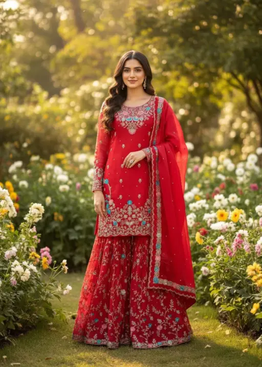 Rama Export Code-5956-D Pure JMC SILK Wholesale Readymade Pakistani Suit Collection