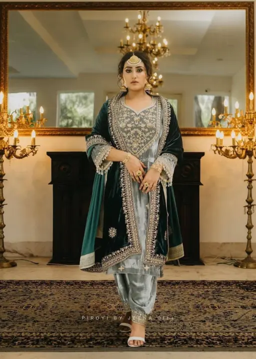 Rama Export Code 911 Premium Velvet Wholesale Readymade Pakistani Winter Suit Collection