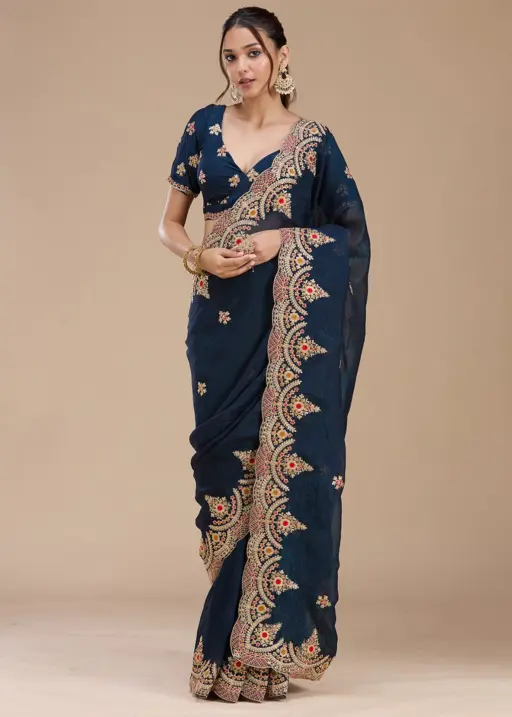 Rama Export Radha 813-A Premium Fandy Satin Wholesale Designer Sarees Collection