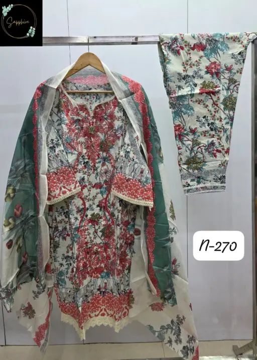 Sapphire Agha Noorain-270 Pure Lawn Wholesale Readymade Pakistani Suit Collection