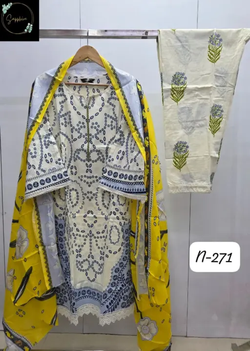 Sapphire Agha Noorain-271 Pure Lawn Wholesale Readymade Pakistani Suit Collection