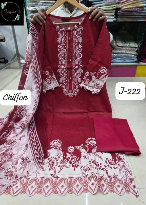 Sapphire Jasmin SS Vol-222 Pure Cotton Wholesale Readymade Pakistani Suit Collection