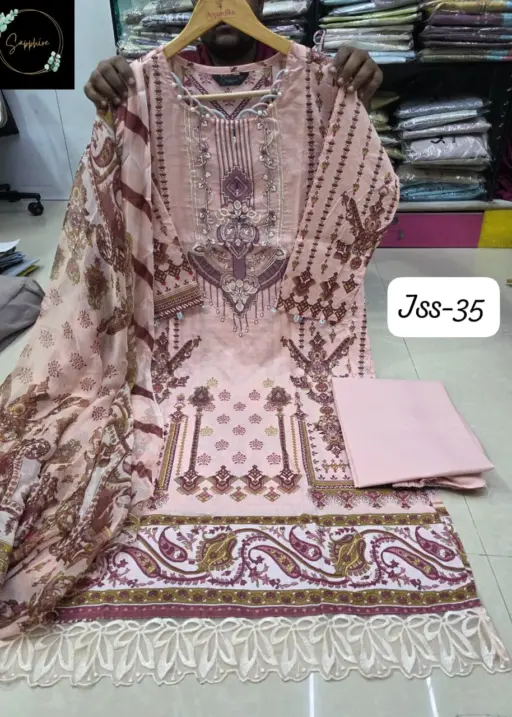 Sapphire Jazmin SS VOL-35 Pure Cotton Wholesale Readymade Pakistani Suit Collection