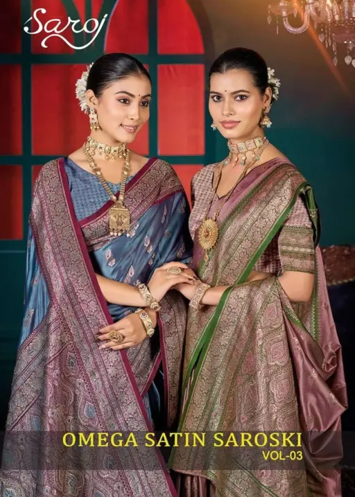 Saroj Omega Satin Saroski Vol 3