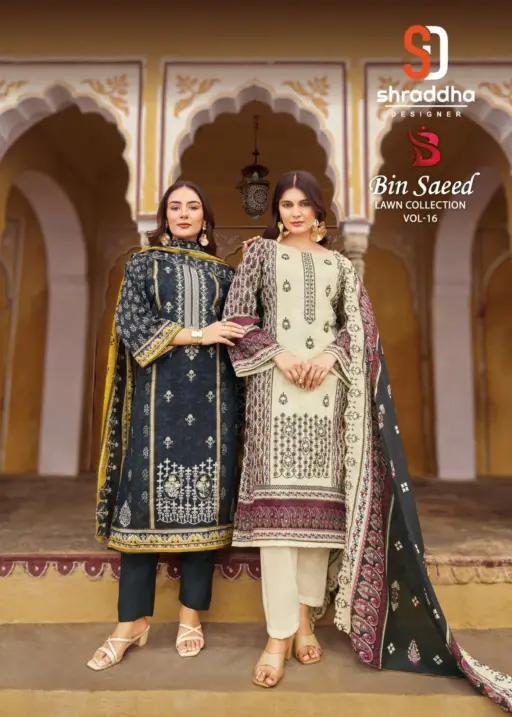 Shraddha Designer Bin Saeed Lawn Collection Vol 16