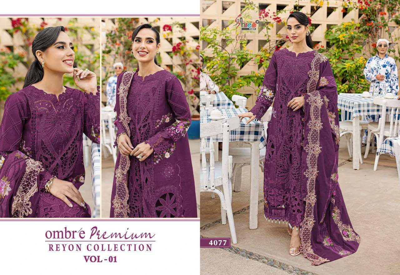 Shree Fab Ombre Premium Rayon Collection Vol 1