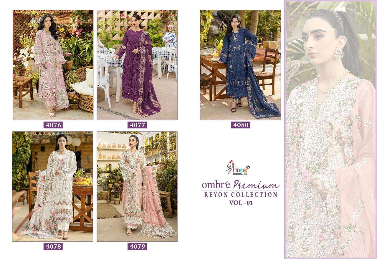 Shree Fab Ombre Premium Rayon Collection Vol 1