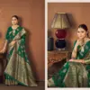 Zarkaashi Kanimoli Banarasi Katan Festival Wear Saree Collection