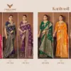 Zarkaashi Kanimoli Banarasi Katan Festival Wear Saree Collection