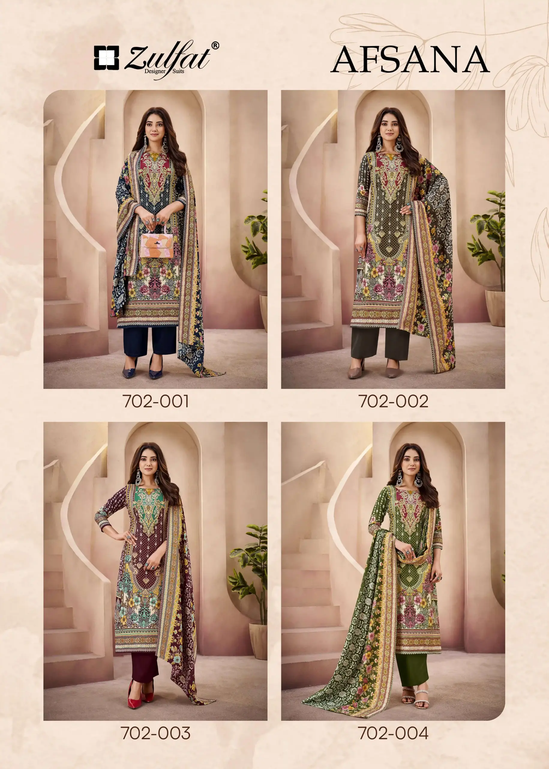 Zulfat Designer Suits Afsana