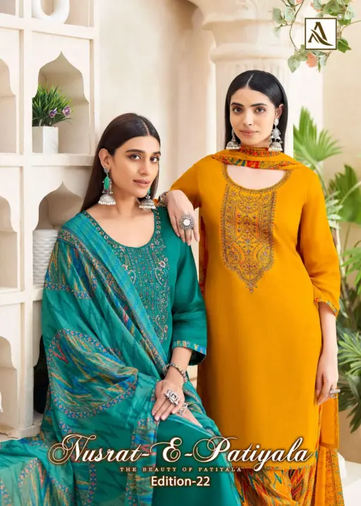 Alok Suits Nusrat E Patiyala Edition Vol 22