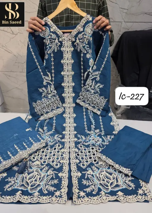 Bin Saeed IC-227 Heavy Fancy Wholesale Readymade Pakistani Suit Collection