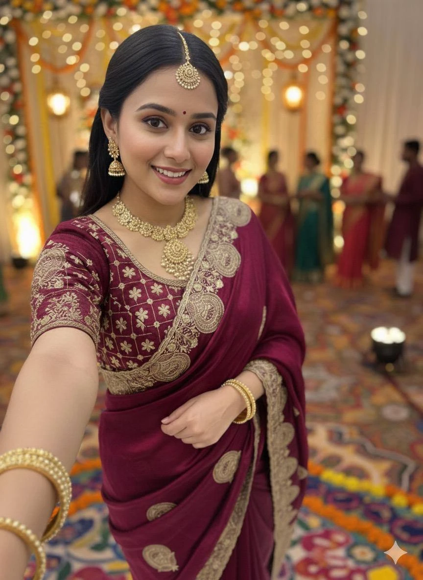 Bt 442 Beautiful Fandy Satin Silk Embroidered Saree Collection