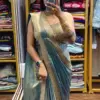 Bt 7137 Satin Sequence Ready to Wear Fancy Saree