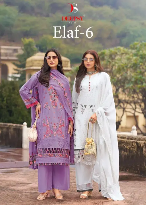 Deepsy Suits Elaf Luxury Lawn 25 Vol 6