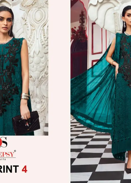 Deepsy Suits Maria B M Prints 25 Vol 4 Hit Design 1401