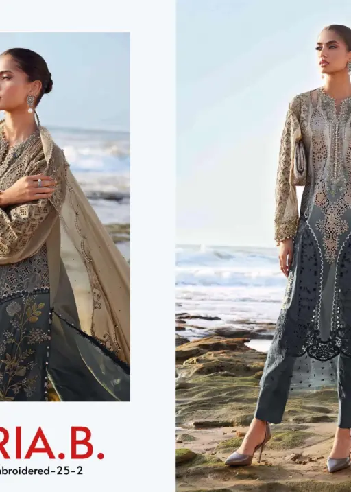 Deepsy Suits Maria B Premium Embroidered 25 Vol 2 Hit Design 1285